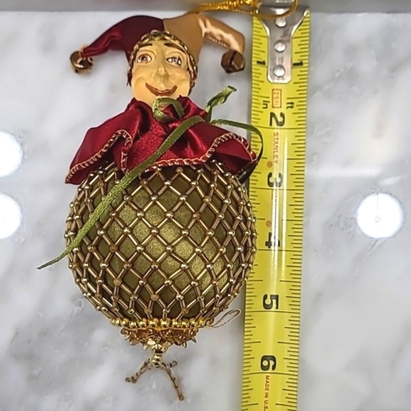 Wayne Kleski Katherine's Collection Jester Ball Ornament Jelwel Tones - Picture 10 of 11